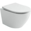 Унитаз подвесной Ceramica Nova UNO CN11001 белый с сиденьем микролифт безободковый душевой смыв