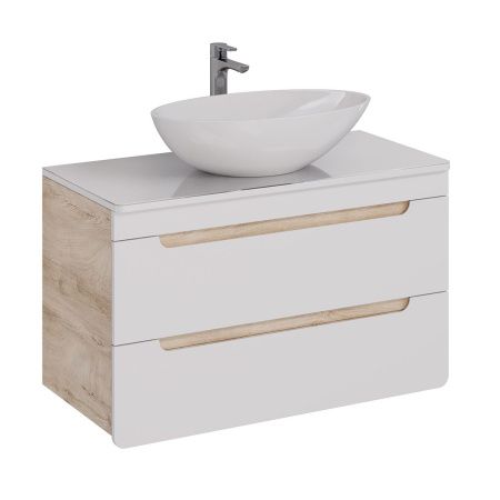 Тумба под раковину LeMark Olivia LM08OL100T 100х40 подвесная цвет белый