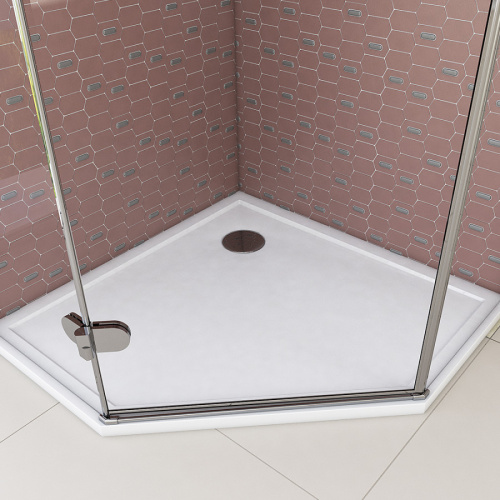 Душевой поддон Aquaton Калифорния 1A714836CA010 90х90 литьевой мрамор белый - фото 3