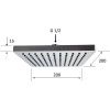 Верхний душ Remer 356SD20X 20х20 хром