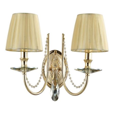 Бра Crystal Lux Victoria (Вицториа) Victoria AP2 Gold/Amber