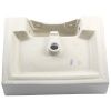 Раковина из сантехнического фарфора Melana A121-803 60х50 накладная цвет белый 1 отверстие под смеситель