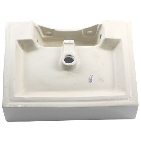 Раковина из сантехнического фарфора Melana A121-803 60х50 накладная цвет белый 1 отверстие под смеситель