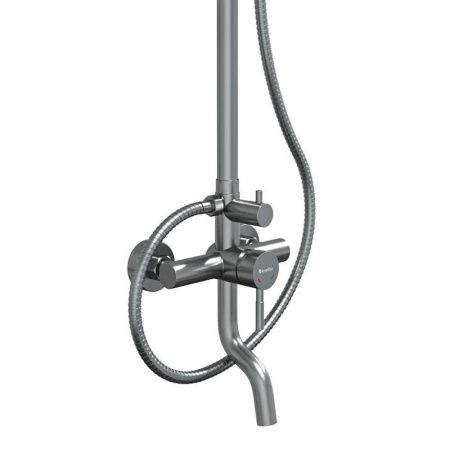Душевая стойка Knotlor SS-06 настенная цвет серый