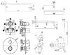 Душевая система Paffoni Light KITZLIQ019BO046KING встраиваемая в стену с термостатом
