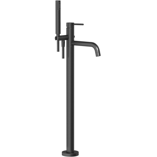 Смеситель Gessi Emporio Via tortona 24943#299 напольный черный без термостата