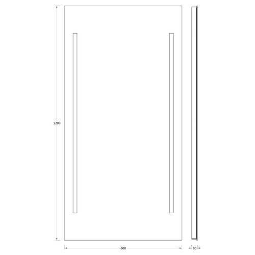 Зеркало со встроенным LED-светильником Evoform Ledline BY 2124 60х120 - фото 2