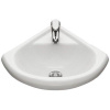 Раковина из сантехнического фарфора Onika Радиан 1.3130.9.S00.10B.0 48х41 накладная цвет белый 1 отверстие под смеситель