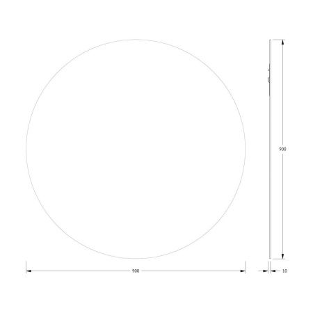 Зеркало Evoform Colora BY 0455 90х90 подвесное