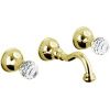 Смеситель для раковины Webert Karenina KA750404010 настенный золото