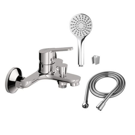 Смеситель для ванны и душа Dorff Norma D1010008 настенный хром