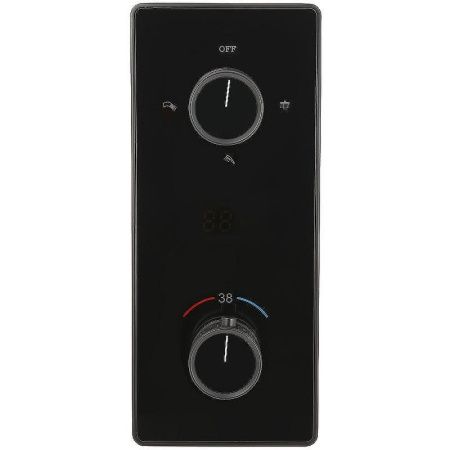 Душевая система ALMAes Tiber TVZ-8805 встраиваемая в стену цвет черный с термостатом