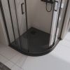Душевой поддон из искусственного камня BelBagno UNO TRAY-MR-UNO-R-90-550-35-NERO-NO 90х90 черный