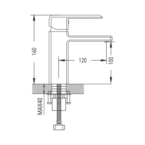 Смеситель Shevanik S8801 на раковину хром - фото 3