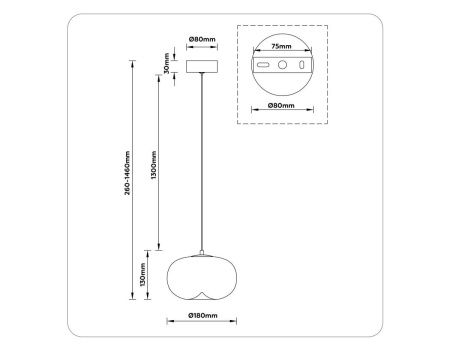 Светильник подвесной Ambrella Light Modern (Модерн) LH11083