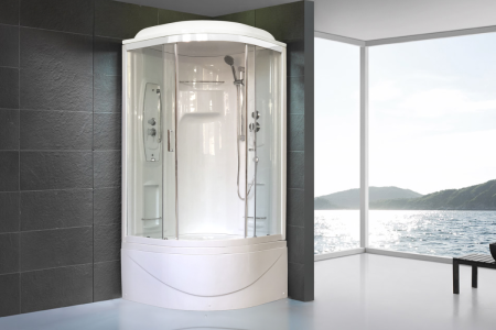 Душевая кабина Royal Bath NRW RB100NRW-T 100х100 четверть круга с крышей ориентация универсальная