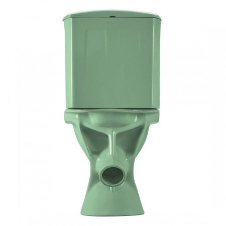 Унитаз-компакт напольный с бачком Santeri Вест 1P2018S0400BF зеленый с сиденьем каскадный смыв