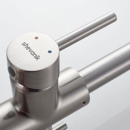 Смеситель для кухни Shevanik S328L на мойку сатин