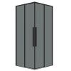 Душевой уголок Grossman Galaxy 300.K33.01.1010.21.10 100х100 стекло тонированное профиль черный без поддона