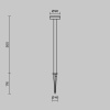 Светильник ландшафтный Maytoni Outdoor Stake (Ставка) O503FL-L4B3K1