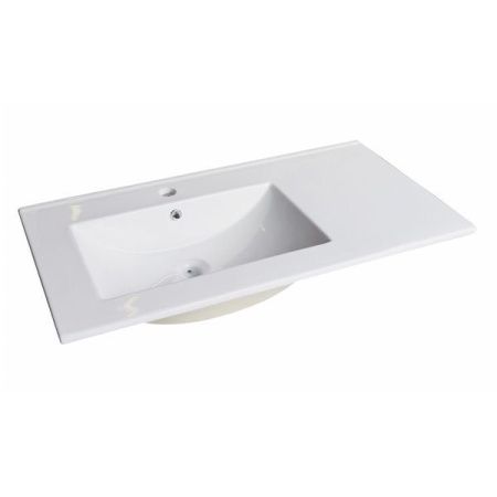 Тумба с раковиной Comforty Турин 00004137135CF 90х50 подвесная цвет серый