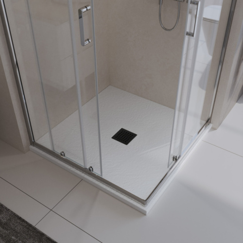 Душевой поддон BelBagno UNO TRAY-MR-UNO-A-90-35-W-NO 90х90 искусственный мрамор белый - фото 3