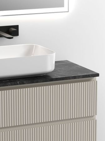 Тумба под раковину Sancos SNOB T SNT100CE 100х40 подвесная цвет бежевый