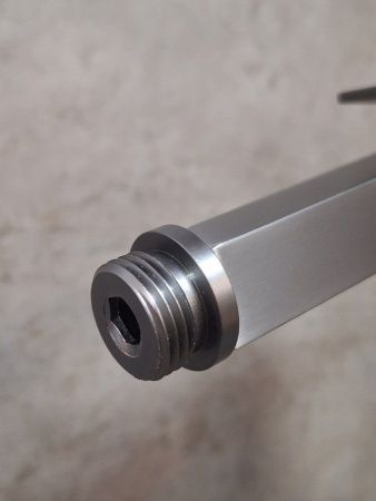 Гигиеническая лейка AltroBagno BM AltroBagnoBS060213GM цвет оружейная сталь