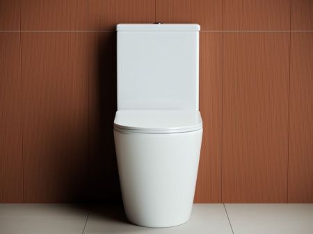 Унитаз напольный с бачком Ceramica Nova HIGHLIGHT CN1802 белый с сиденьем микролифт безободковый душевой смыв