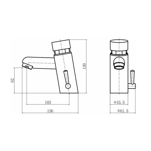 Смеситель Fashun A527 на раковину хром - фото 3