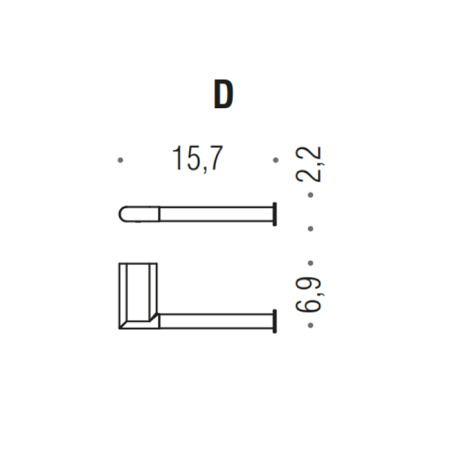 Бумагодержатель Colombo Mini B4008D.HPS1