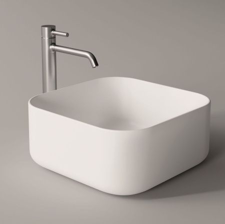 Раковина керамическая Alice Unica 32170101 40х40 накладная цвет белый