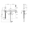 Смеситель Gessi Rettangolo K 53043#031 на борт ванны хром