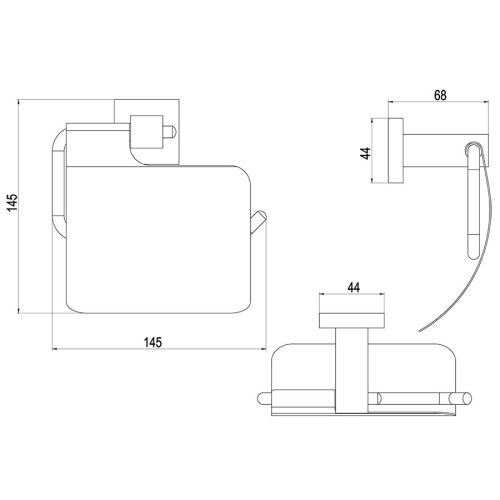 Бумагодержатель Timo Selene 17042/17 - фото 2