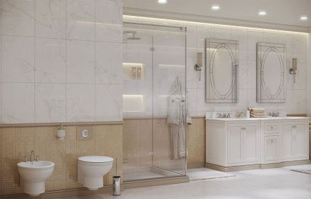 Душевой уголок Ambassador Abner 10011102L 100х100 стекло прозрачное профиль хром без поддона