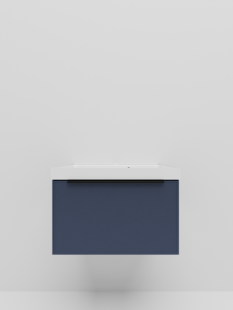 Тумба с раковиной La Fenice SIMPLA NFNC-01-SIM-BG-60-3-60 60х50 подвесная цвет синий