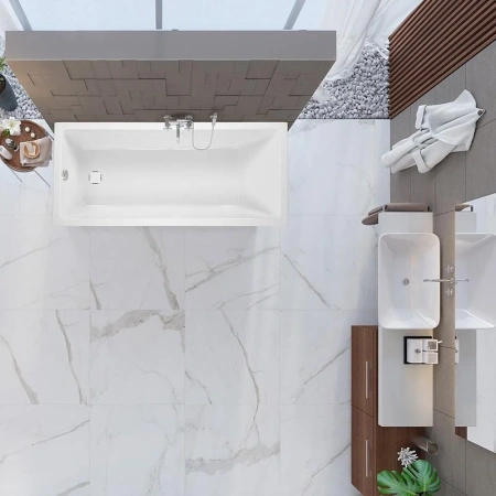 Ванна акриловая Vagnerplast Cavallo VPBA157CAV2X-04 150х70 пристенная прямоугольная без каркаса