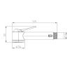 Гигиеническая лейка Bossini Apice B00920.030 цвет хром