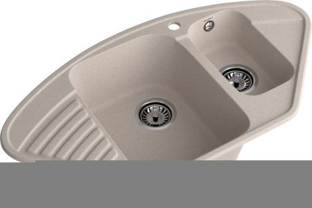 Кухонная мойка Granfest Quarz 14 песочный 95х50 цвет бежевый поверхность матовая