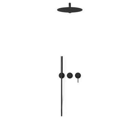 Душевая система Vincea VSFW-4G01MB встраиваемая в стену цвет черный с термостатом