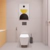 Унитаз подвесной Lavinia Boho Aveo 3306002R белый с сиденьем микролифт безободковый каскадный смыв