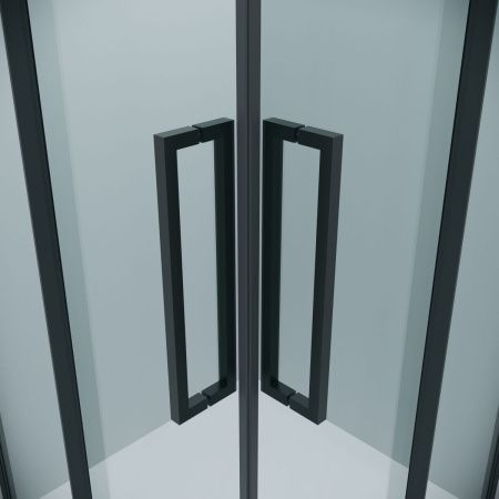 Душевой уголок Grossman Cosmo 300.K33.02.9090.21.00 90х90 стекло прозрачное профиль черный без поддона