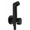 Гигиенический душ со смесителем Hansgrohe Bidette 29230670 черный