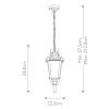 Уличный подвесной светильник Elstead Lighting Baltimore (Балтиморе) BT8-M