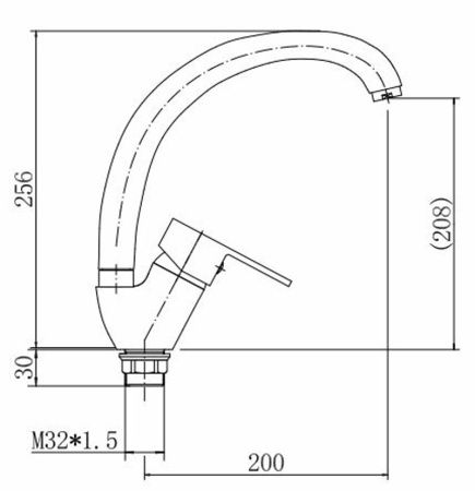 Смеситель для кухни Fashun A4130-4 на мойку бронза