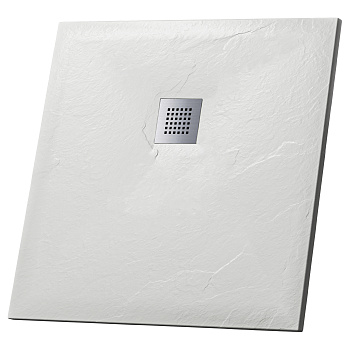 Душевой поддон Grossman Strong GR-S1100100Q 100х100 искусственный камень белый