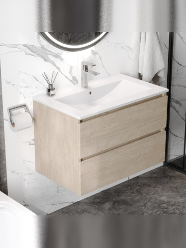 Тумба с раковиной Teymi Laina F16035 75х46х50 подвесная - фото 5