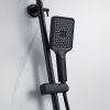 Душевая стойка Shevanik S4436H настенная цвет черный