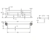 Полка в ванную комнату Rose RG10Q RG1008Q