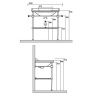 Консоль под раковину Kerasan Waldorf 9197K3br 80х60 напольная цвет бронза